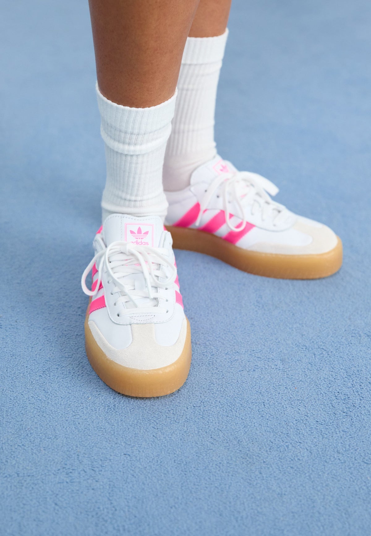 adidas Sambae W - White / Off White / Lucid Pink