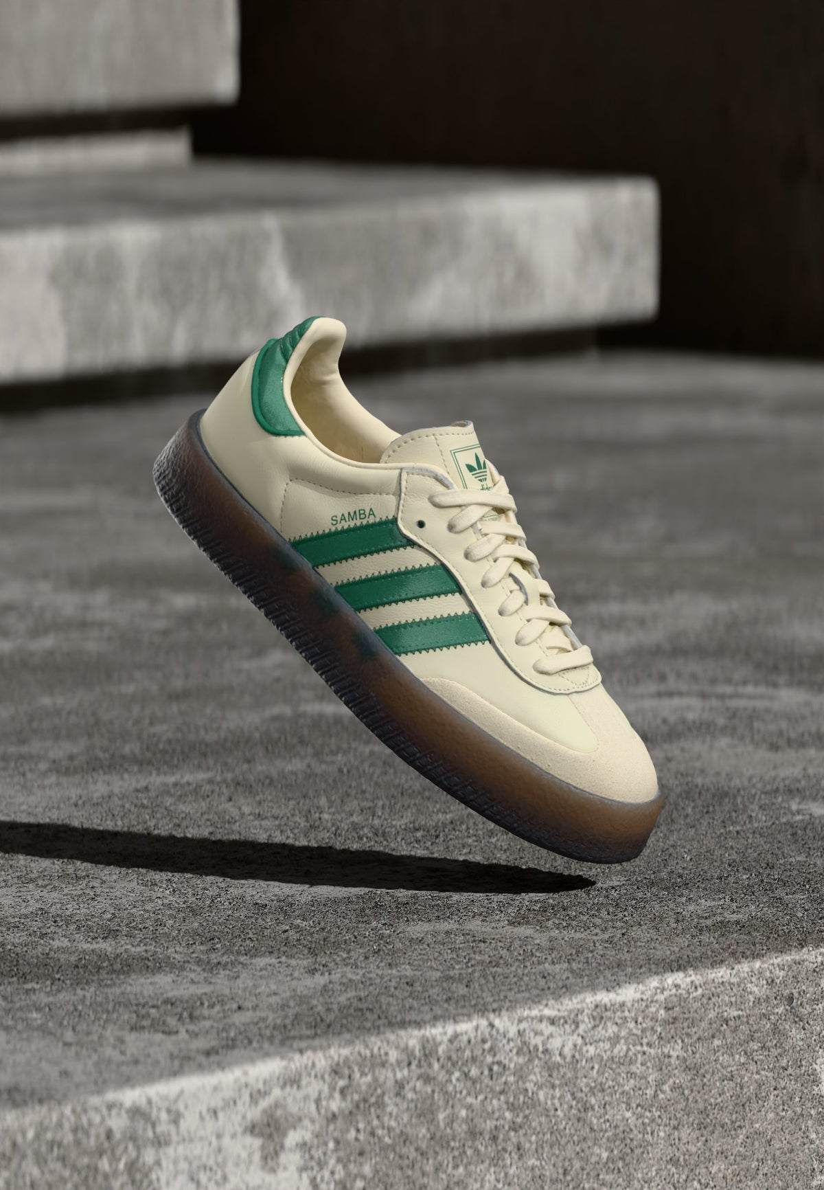 adidas Sambae - Cream White / Bold Green / Collegiate Green