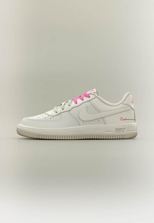 Nike Force 1 Lace - Light Bone / Playful Pink / Fauna Brown