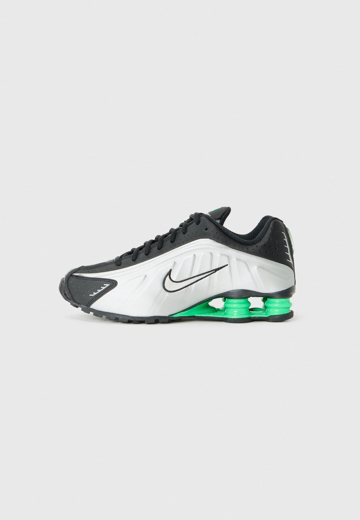 Nike Shox R4 - Silver-coloured / Black / Green Shock