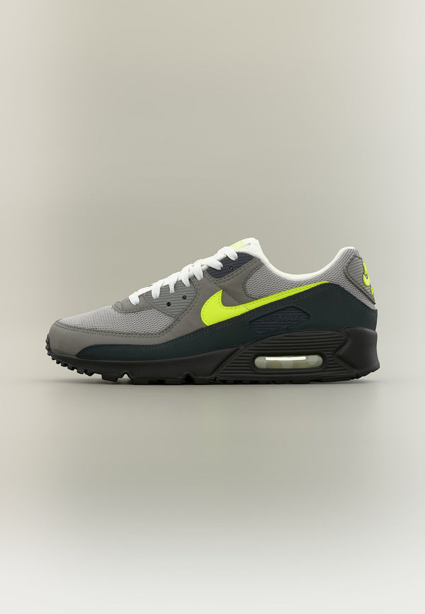 Nike Air Max 90 Amd - Black / Neon Yellow / Anthracite / Light Charcoal / Pearl Grey / White