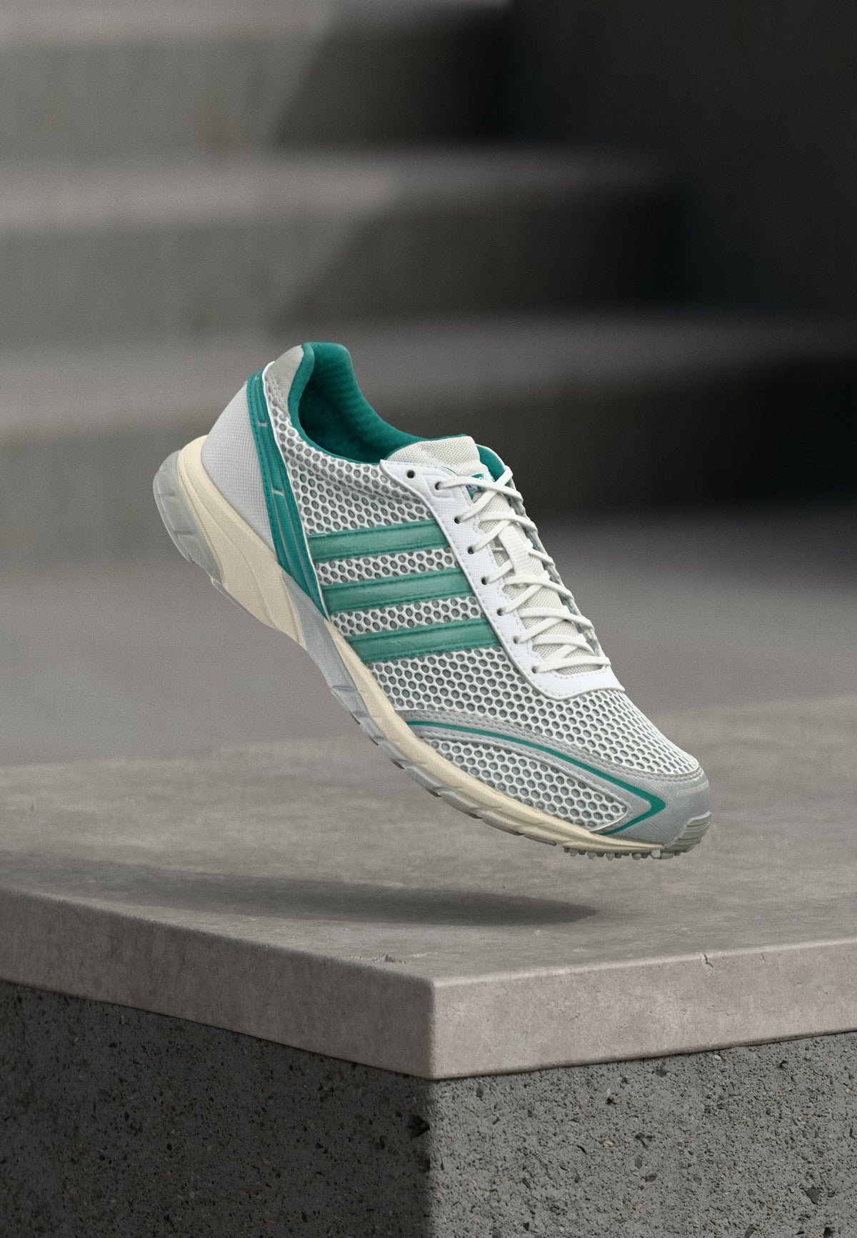adidas Adizero Adios OG - Silver-coloured Metallic / Core Black / Power Green