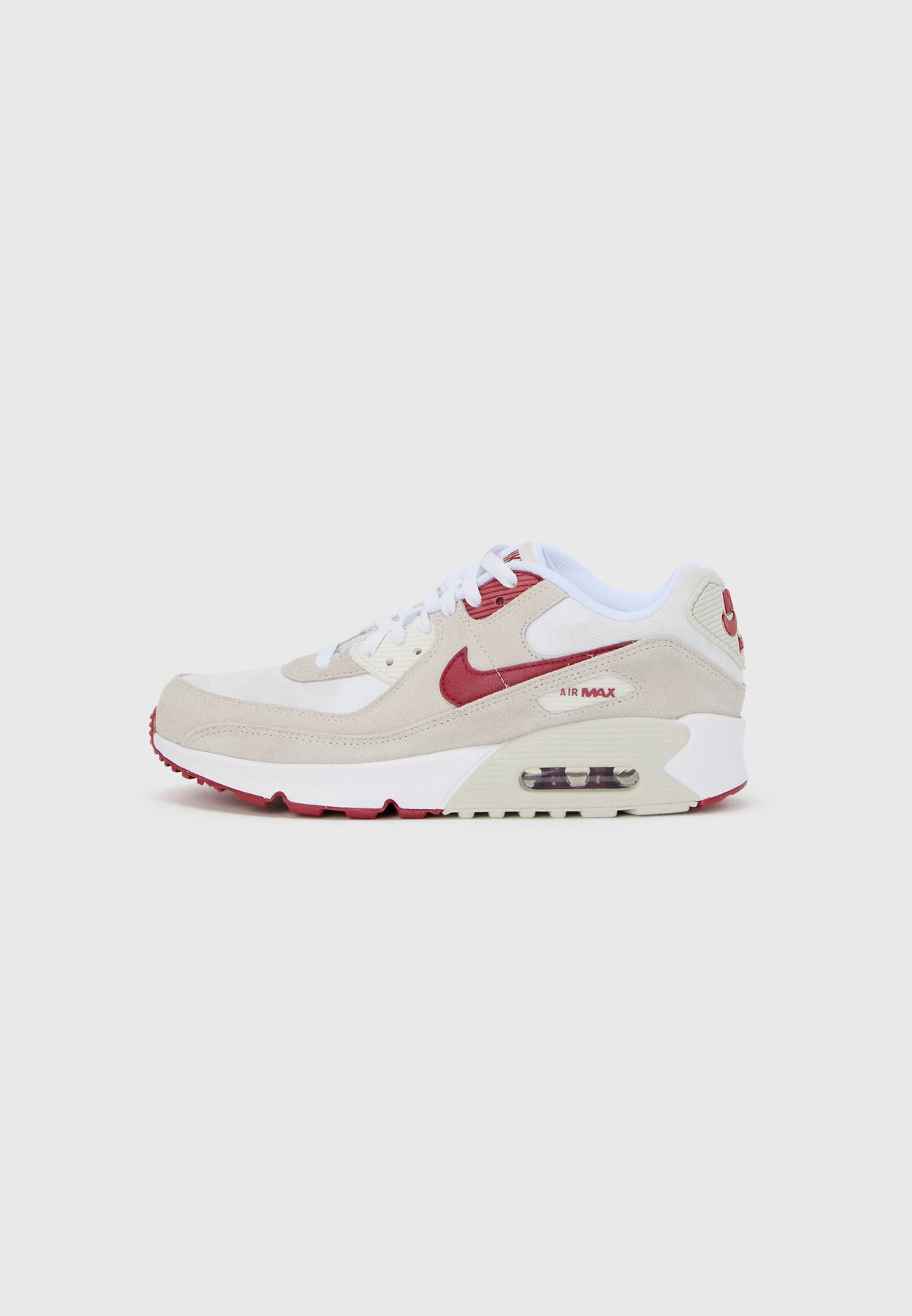 Nike Air Max 90 - White / Team Crimson / Light Bone / Summit White