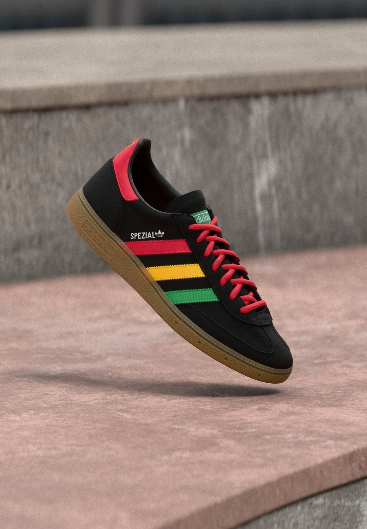 adidas Handball Spezial - Core Black / Pure Ruby / Bold Gold-coloured