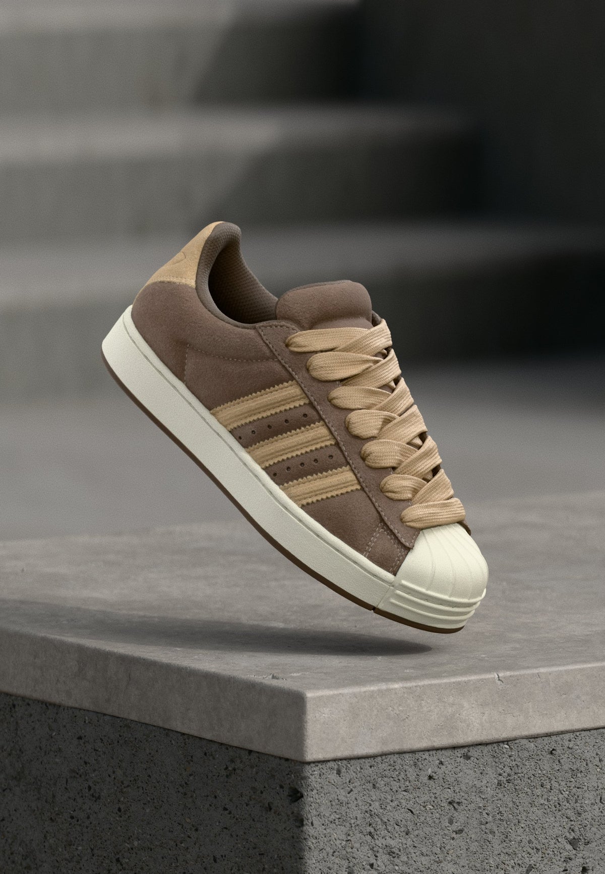 adidas Superstar St - Earth Strata / Warm Sandstone / White