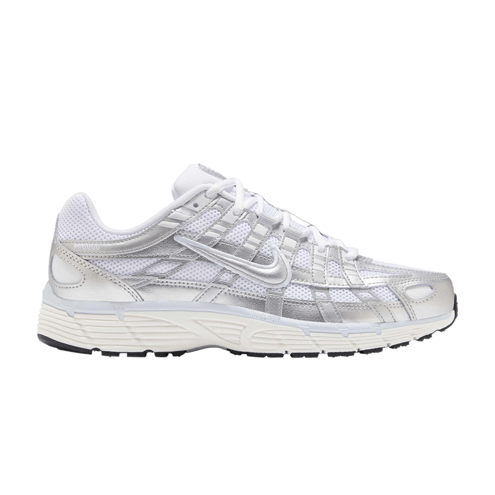 Nike P-6000 - White Blue Tint Sail Metallic Silver