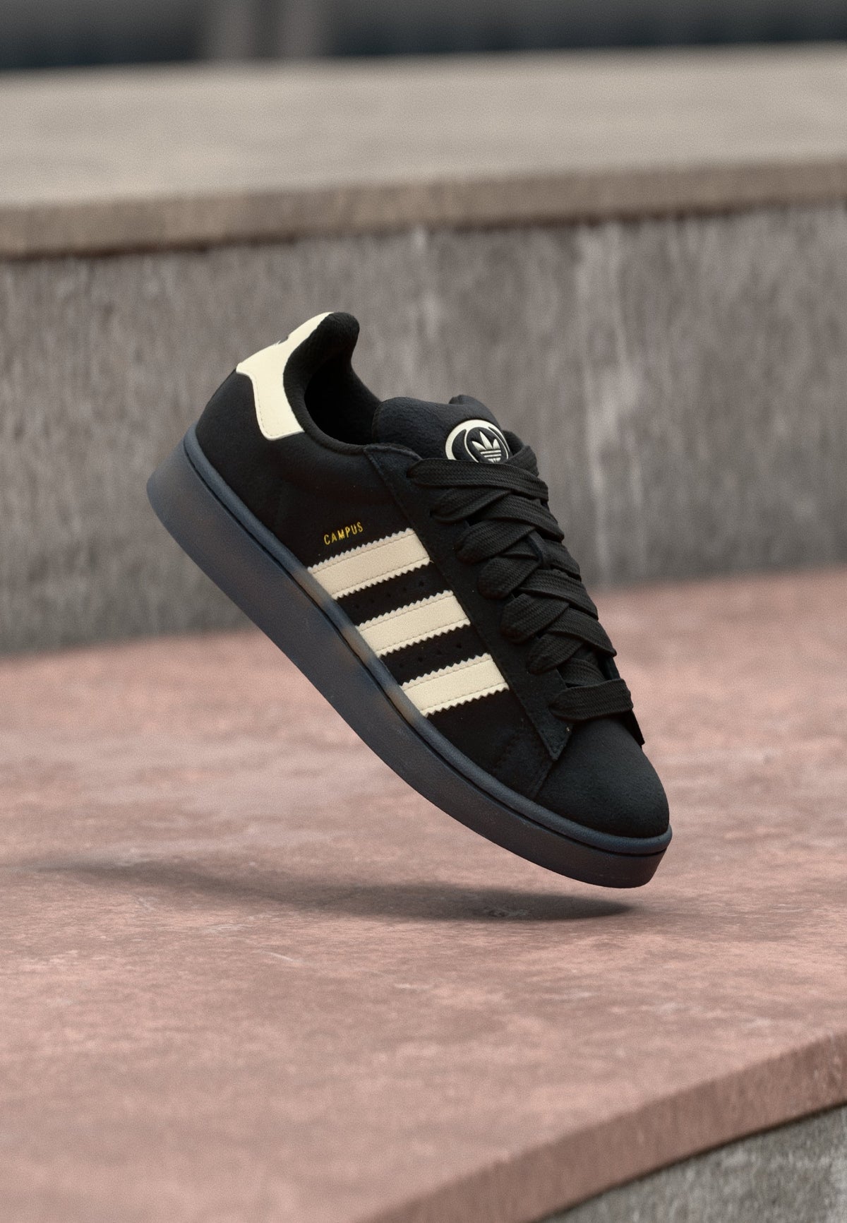 adidas Campus - Core Black / Cream White / Gold-coloured Metallic