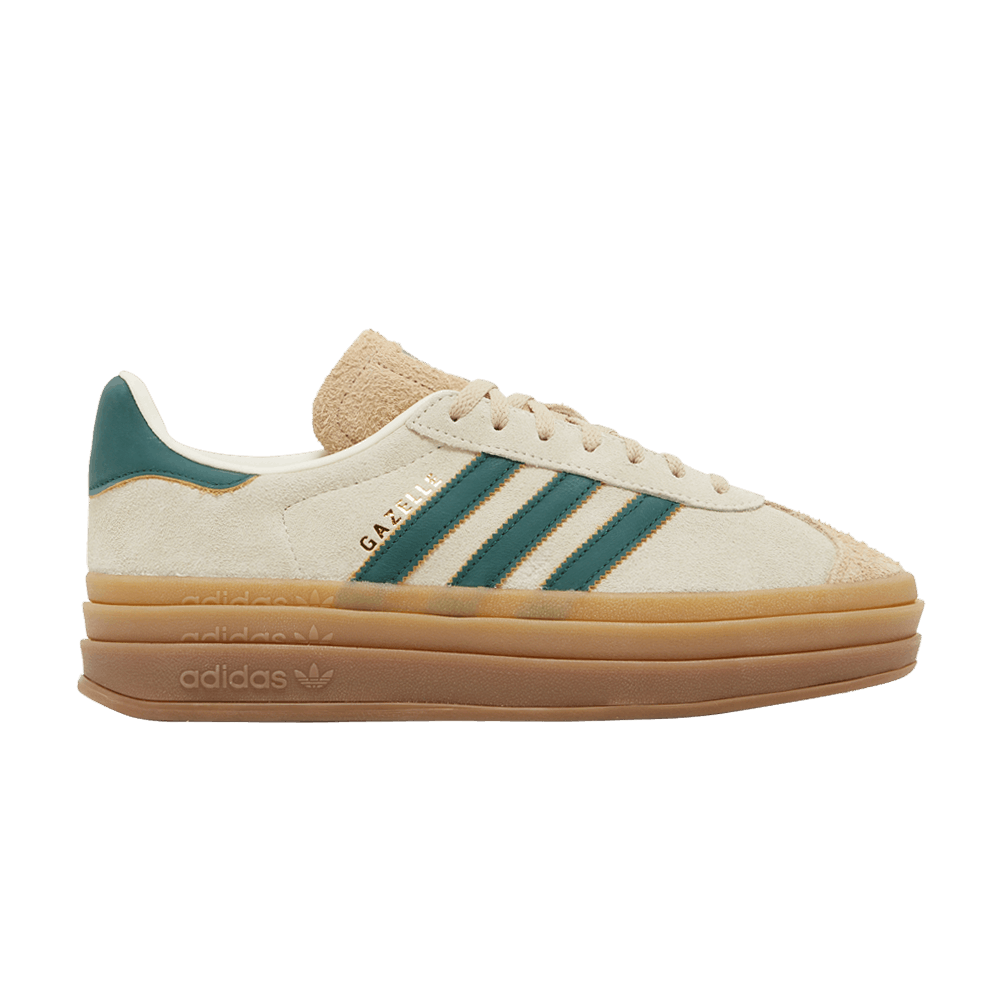 adidas Gazelle Bold Magic - Beige Collegiate Green