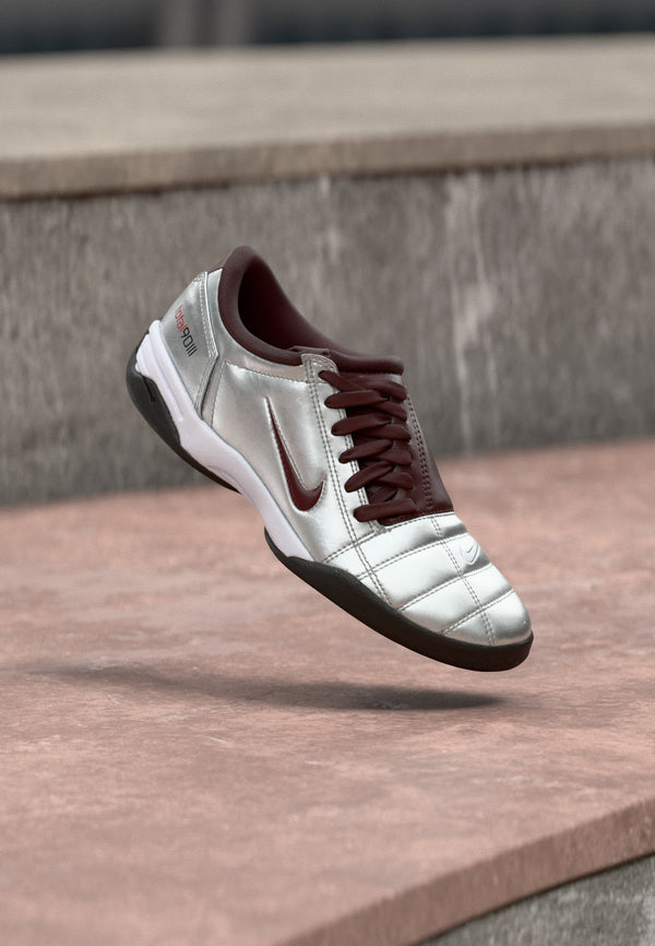 Nike T90 - Metallic Silver-coloured / Burgundy Crush / White / Black