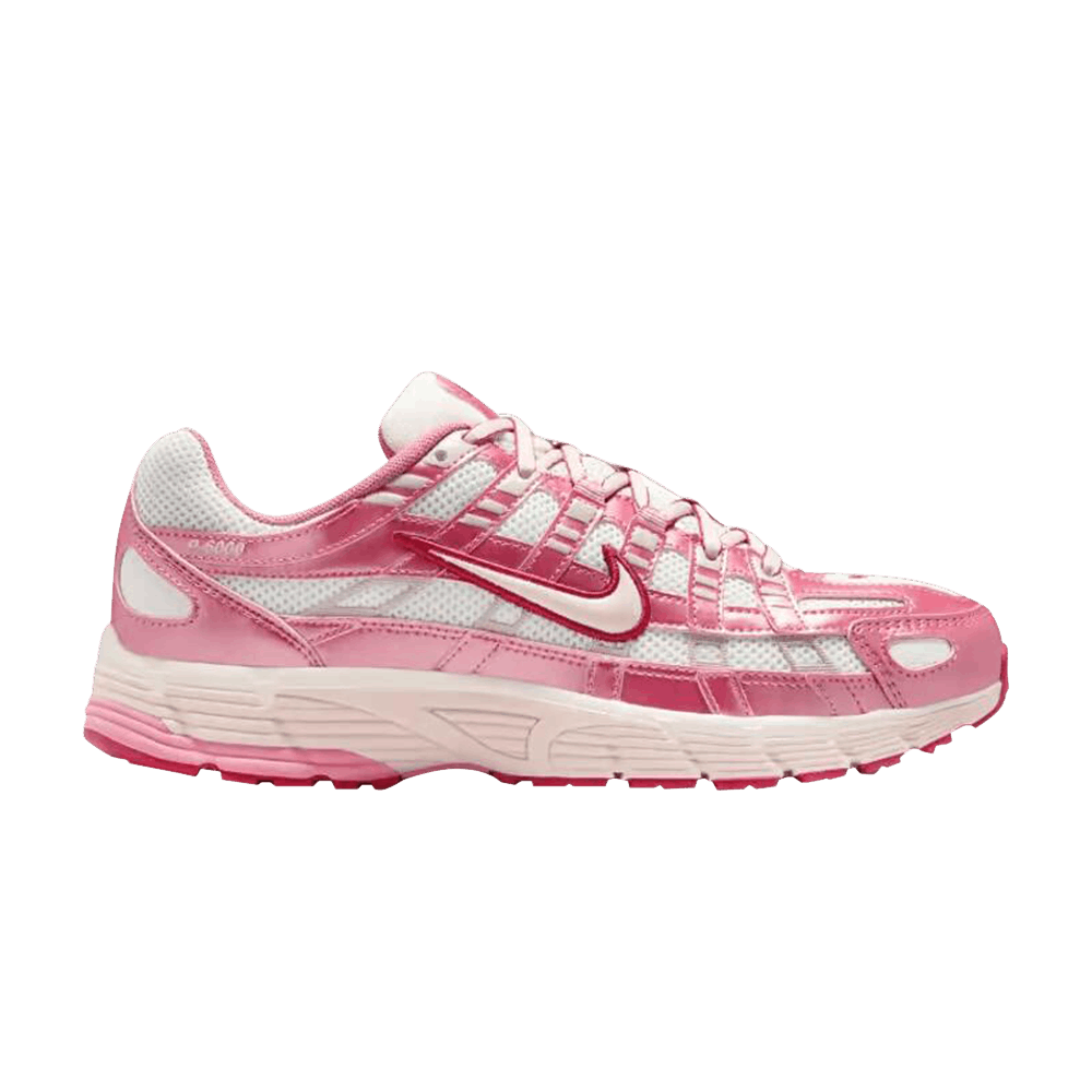 Nike P-6000 - White Silt Red Peony