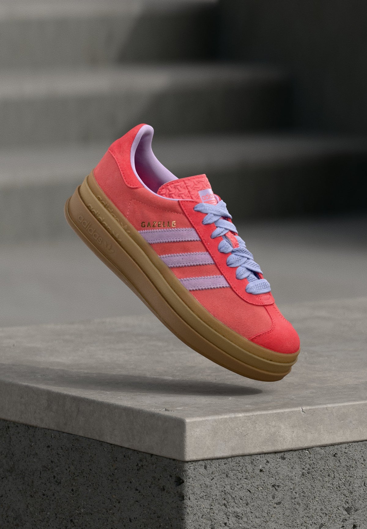adidas Gazelle Bold - Semi Flash Red / Powder Plum / Semi Lucid Red