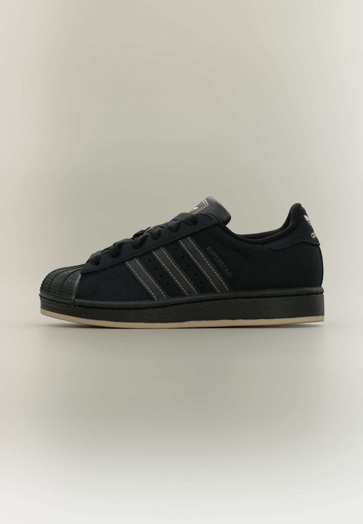 adidas Superstar II - Core Black / Stone Khaki